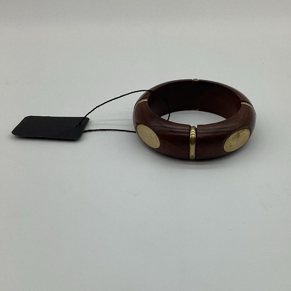 61. Wood & Gold Bangle S15